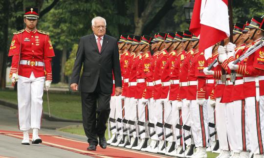 Kunjungan Presiden Rep Ceko Vaclav Klaus ke Indonesia