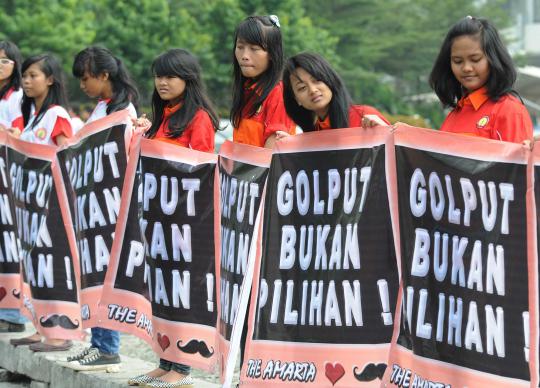 Demo tolak Golput pada Pilkada DKI