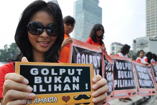 Demo tolak Golput pada Pilkada DKI