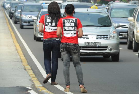 Demo tolak Golput pada Pilkada DKI