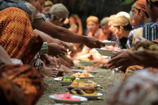 Tradisi ritual Nyadran untuk menyambut puasa