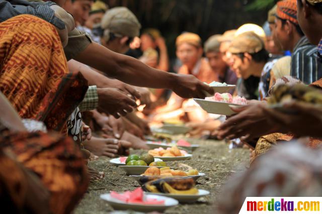 Foto : Tradisi ritual Nyadran untuk menyambut puasa 