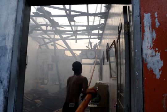 Komplek TNI AL di Manggarai terbakar