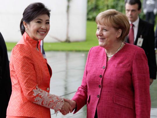 PM Thailand Yingluck Shinawatra di Jerman