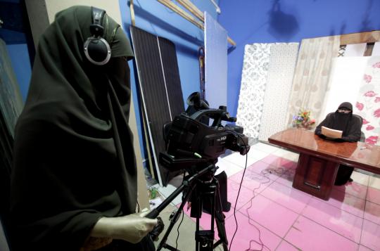 Acara televisi khusus perempuan bercadar di Mesir