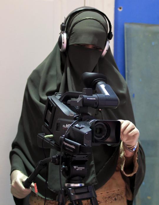 Acara televisi khusus perempuan bercadar di Mesir