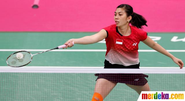 Foto Ganda dan tunggal putri tampil memukau