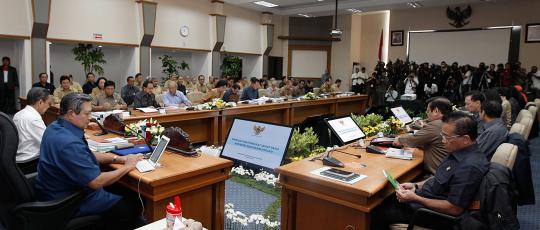 SBY gelar rapat kabinet terbatas di Kemenkes