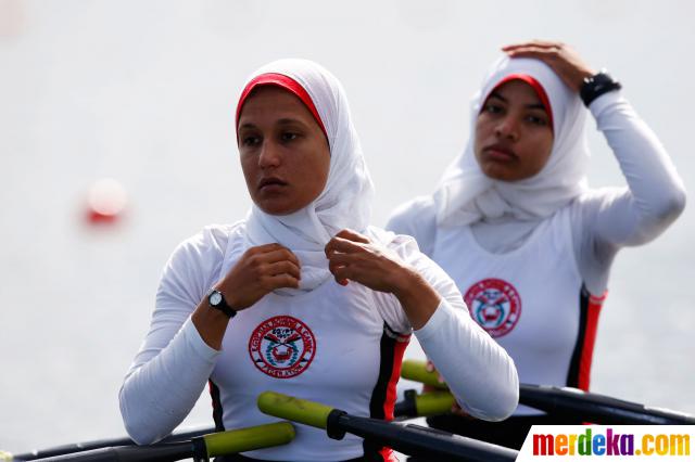 Foto : Atlet-atlet berjilbab di Olimpiade merdeka.com