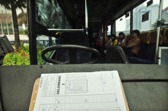 Bus TransJakarta mogok lagi di HI