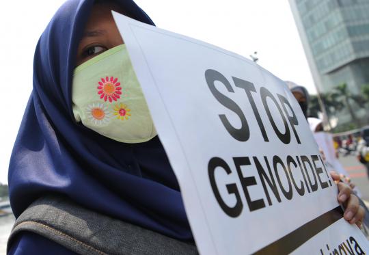 Aksi solidaritas peduli Rohingya