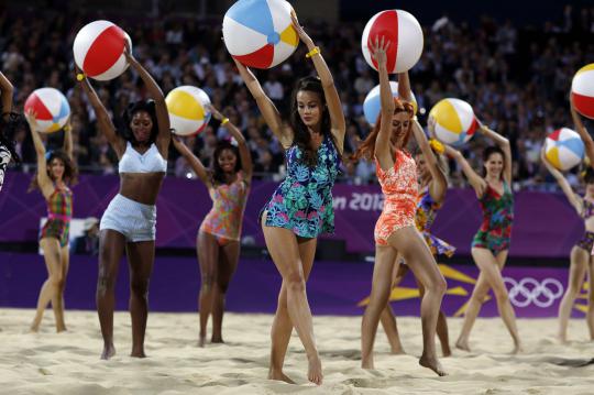 Aksi para penghibur di Olimpiade 2012 London