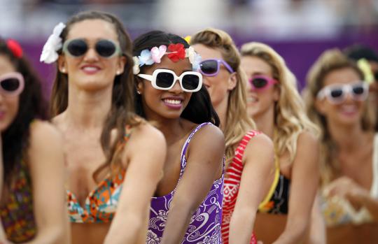 Aksi para penghibur di Olimpiade 2012 London