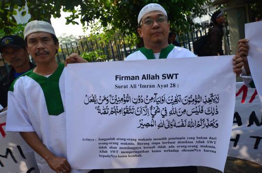 Aksi dukung Rhoma Irama 