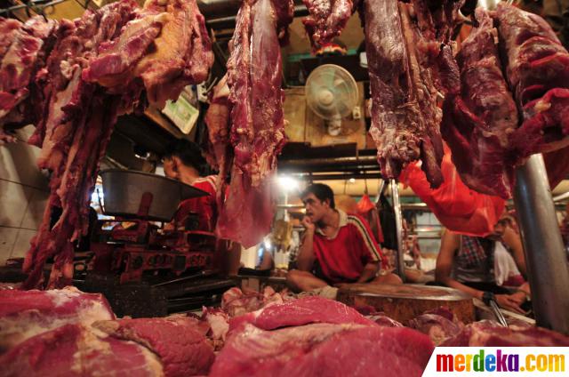 Foto : Stok daging sapi dipastikan aman jelang lebaran 