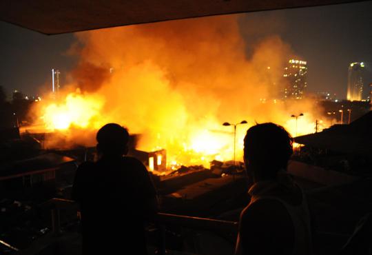Ratusan rumah Tanah Abang, ludes terbakar