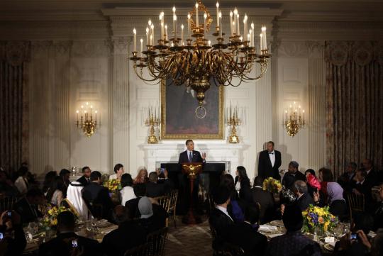 Buka bersama Presiden Barack Obama di Gedung Putih