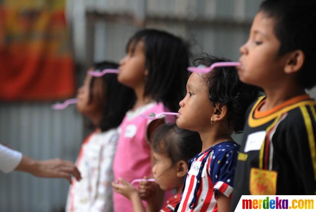 Foto : Anak-anak korban kebakaran Karet ikuti lomba balap 