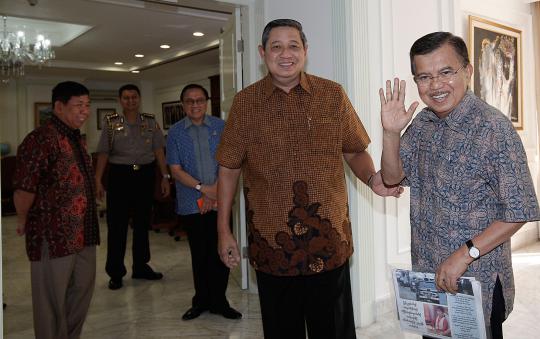 JK sambangi SBY di kantor Presiden