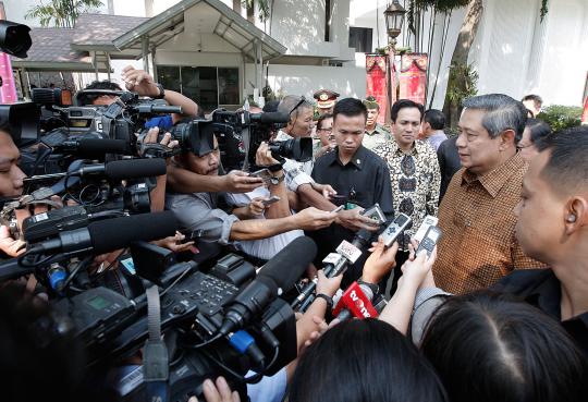 JK sambangi SBY di kantor Presiden