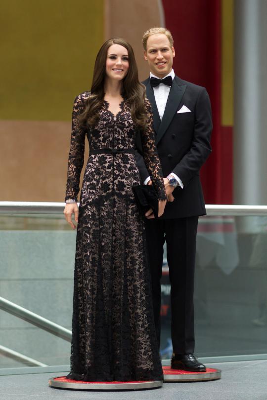 Patung lilin Kate Middleton dan Pangeran William