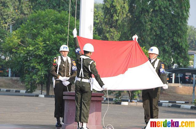 Foto : Upacara peringatan HUT RI di Mabes TNI merdeka.com