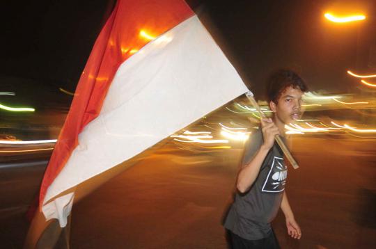 Pawai obor dan kembang api hiasi malam takbiran
