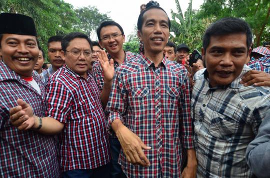 Jokowi-Ahok menggelar acara halal bihalal 