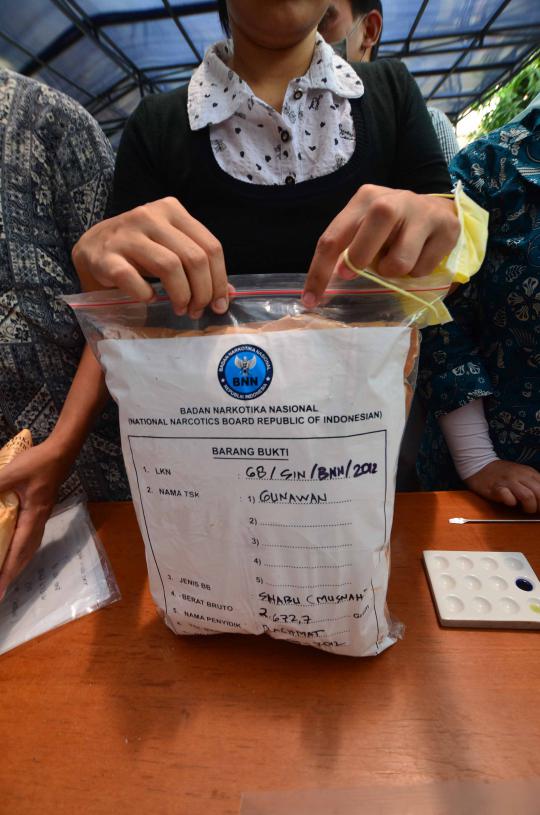 Sabu seberat 9.212,2 gram dimusnahkan BNN