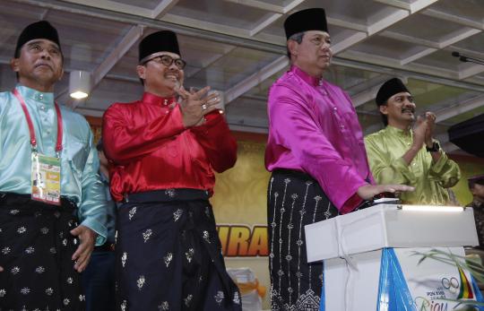 Presiden SBY buka PON XVIII Riau