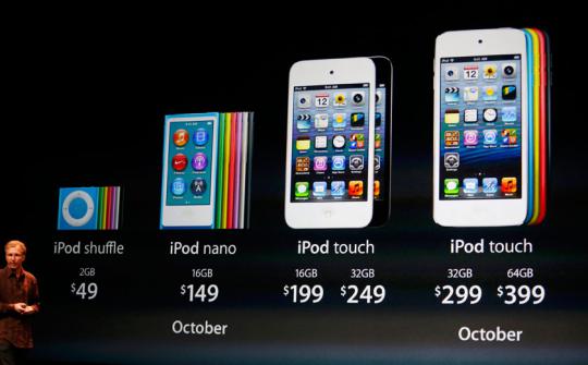 Peluncuran perdana iPhone 5, iPod Nano dan iPod Touch Baru