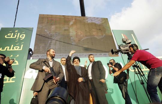 Pemimpin Hizbullah Libanon tampil di muka umum