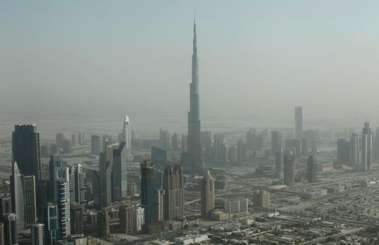 Menikmati keindahan, kemewahan Kota Dubai dari atas langit