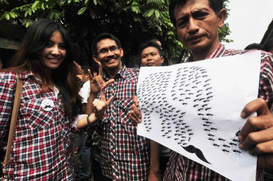 Relawan Jokowi-Ahok rayakan kemenangan 
