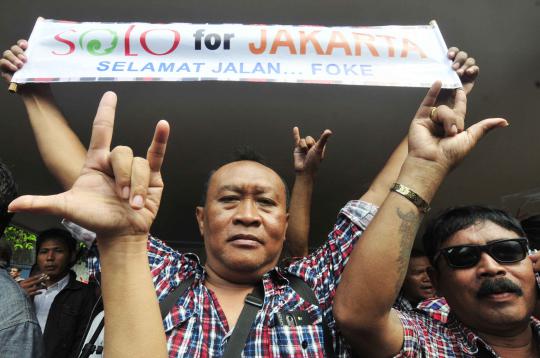 Relawan Jokowi-Ahok rayakan kemenangan 