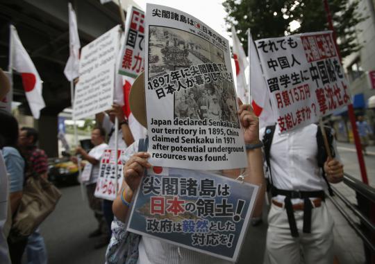Demo anti China merebak di Tokyo