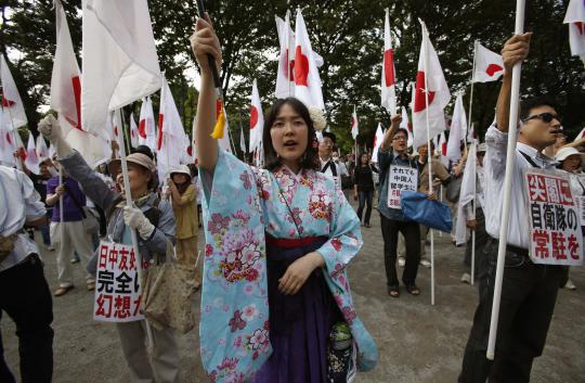 Demo anti China merebak di Tokyo
