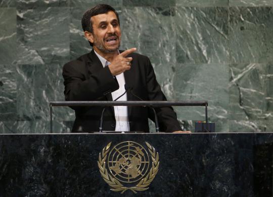 Presiden Ahmadinejad pidato di Majelis Umum PBB