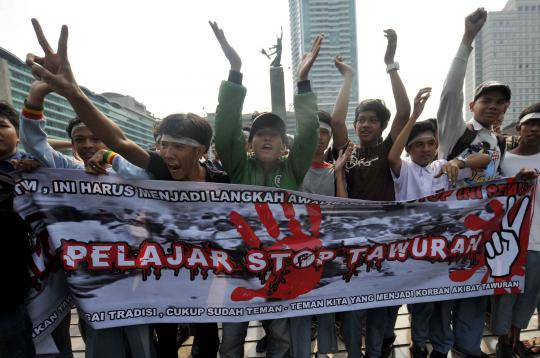 Aksi damai stop tawuran antar pelajar