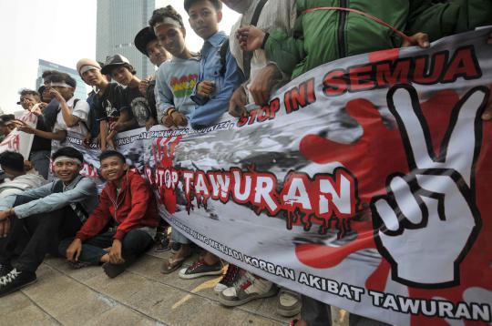 Aksi damai stop tawuran antar pelajar