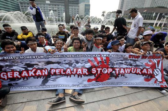 Aksi damai stop tawuran antar pelajar