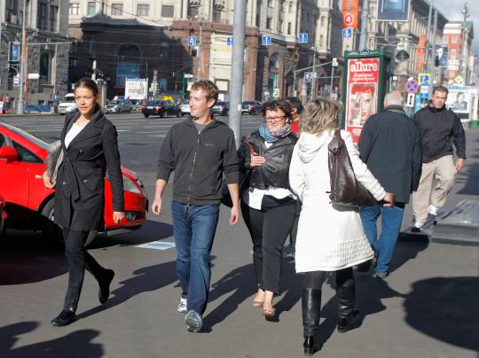 Mark Zuckerberg berkunjung ke Moskow