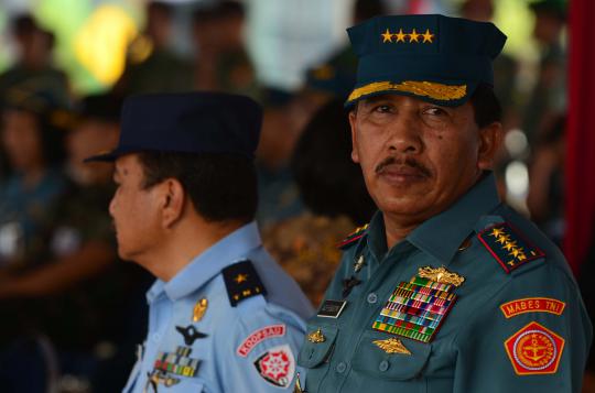 Putra sulung SBY di tengah HUT TNI