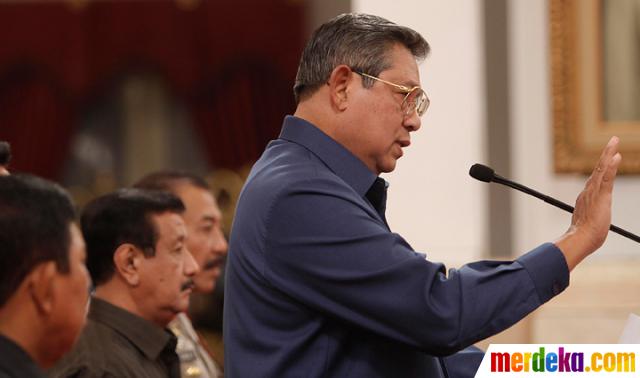 Foto : Pidato Presiden SBY tentang polemik antara KPK dan 