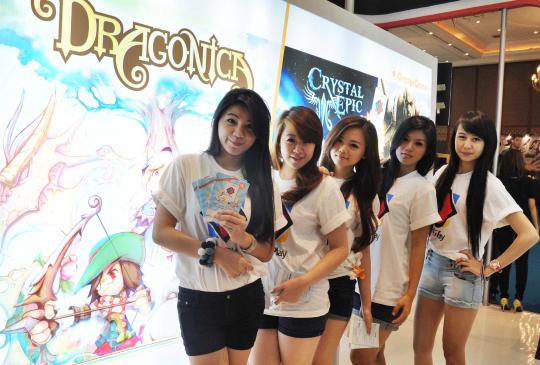 Gadis-gadis cantik Game Show di JCC