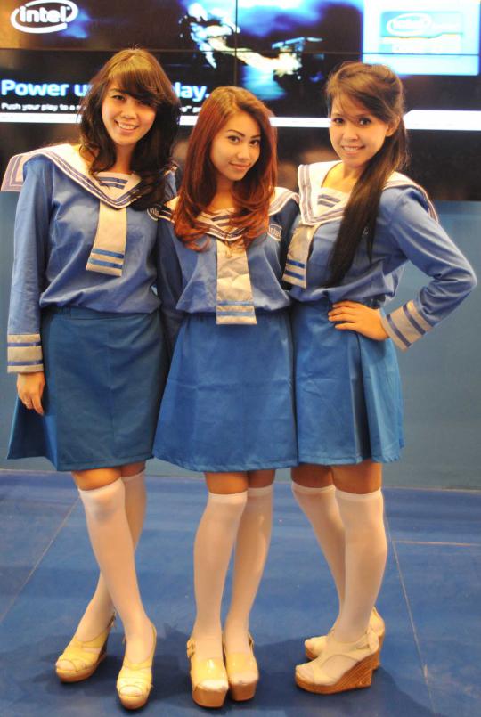 Gadis-gadis cantik Game Show di JCC