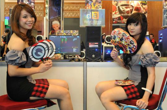 Gadis-gadis cantik Game Show di JCC