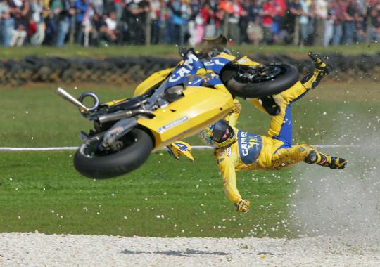 Insiden kecelakaan hebat MotoGP di lintasan balap
