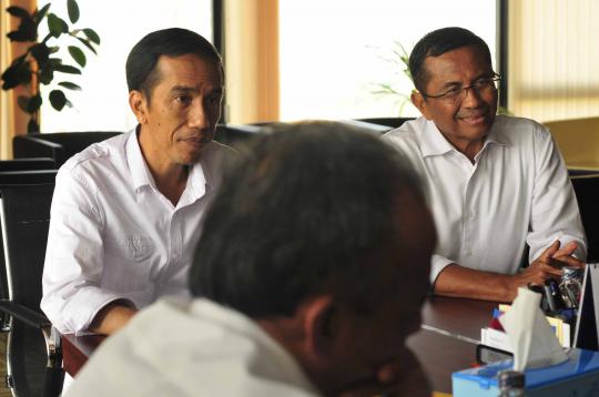 Jokowi temui Dahlan Iskan di Kementerian BUMN