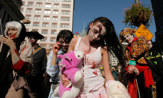 Zombie berkeliaran di Amerika